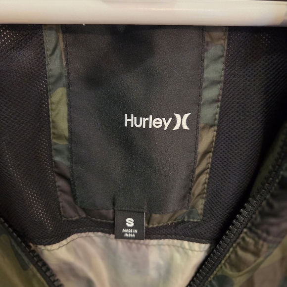 ⭐️Hurley Men's Camouflage Hooded Jacket Size Small - Picture 4 of 4